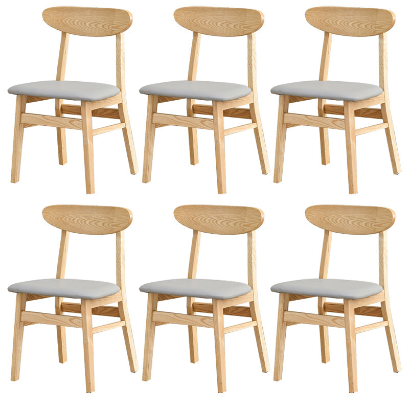 Sedia da pranzo aperta posteriore sedia da pranzo in legno massimo contemporaneo