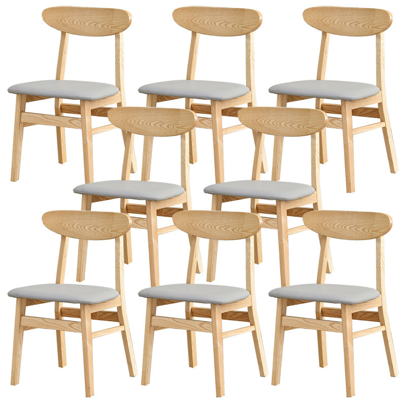 Sedia da pranzo aperta posteriore sedia da pranzo in legno massimo contemporaneo