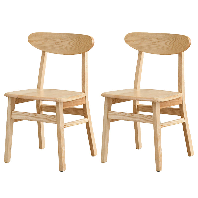 Sedia da pranzo aperta posteriore sedia da pranzo in legno massimo contemporaneo