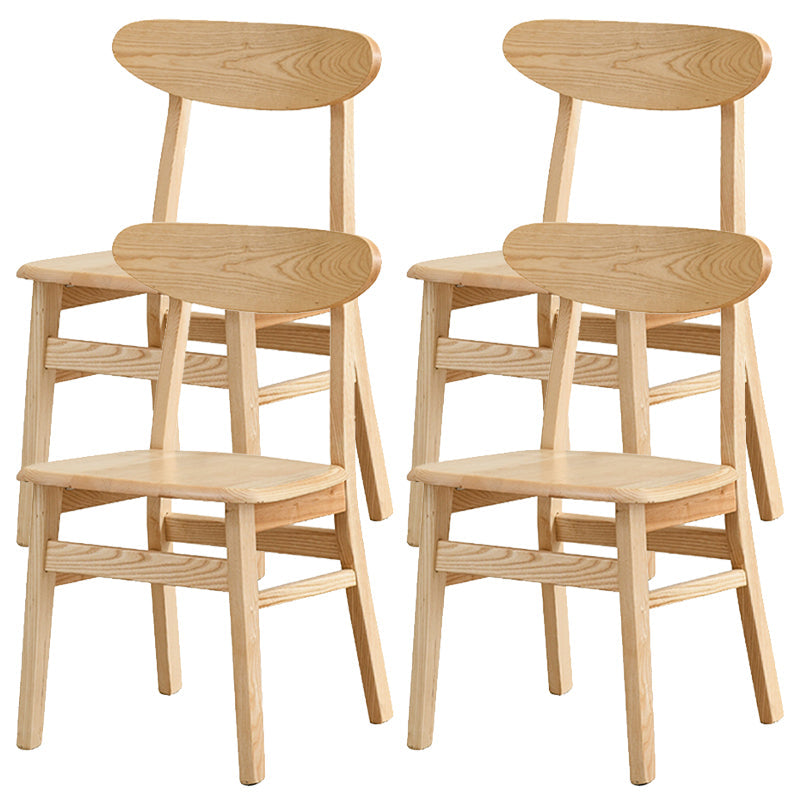 Sedia da pranzo aperta posteriore sedia da pranzo in legno massimo contemporaneo