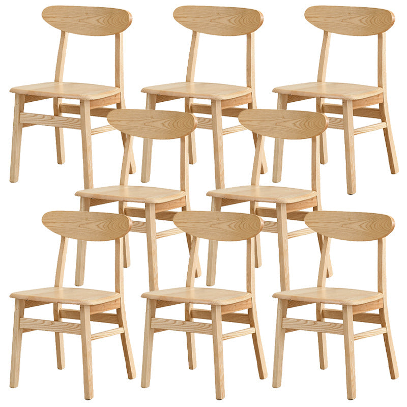 Sedia da pranzo aperta posteriore sedia da pranzo in legno massimo contemporaneo