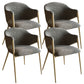 Kitchen Modern Indoor Chair Upholstered Arm Chair with Gold Legs