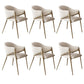Kitchen Modern Indoor Chair Upholstered Arm Chair with Gold Legs