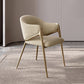 Kitchen Modern Indoor Chair Upholstered Arm Chair with Gold Legs
