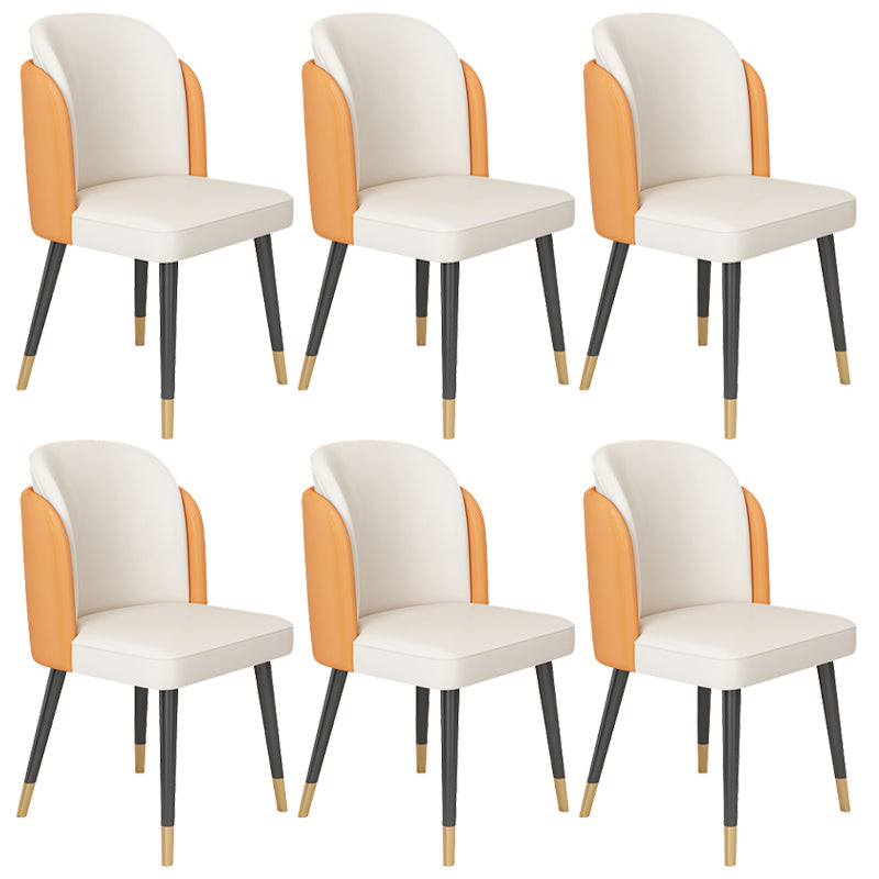 Sedia da cucina glam gambe oro gambe da pranzo sedia parsons senza braccio