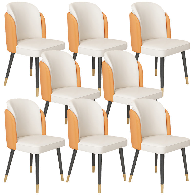 Sedia da cucina glam gambe oro gambe da pranzo sedia parsons senza braccio