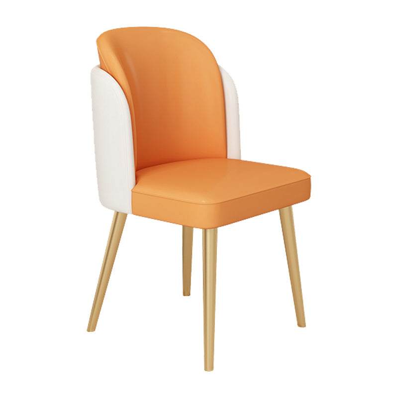 Sedia da cucina glam gambe oro gambe da pranzo sedia parsons senza braccio