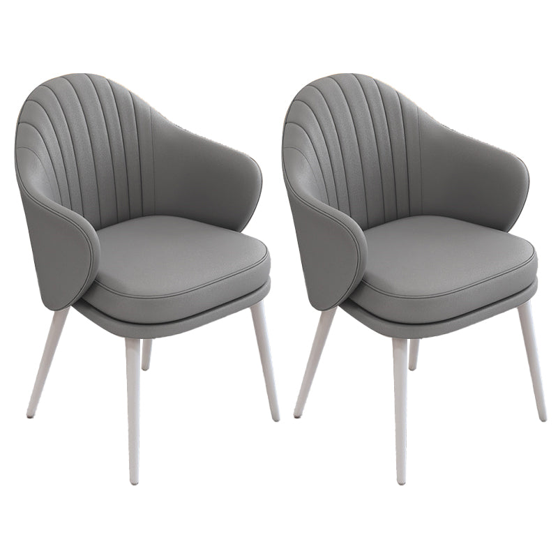 Comedor moderno silla parsons silla de brazo tapizado de terciopelo