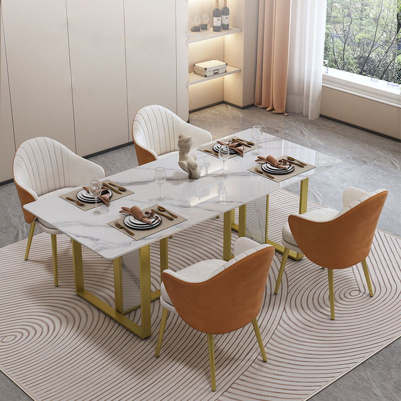 Comedor moderno silla parsons silla de brazo tapizado de terciopelo