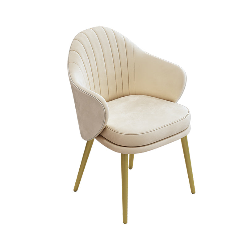 Eetkamer moderne parsons stoel fluwelen gestoffeerde tankstoel