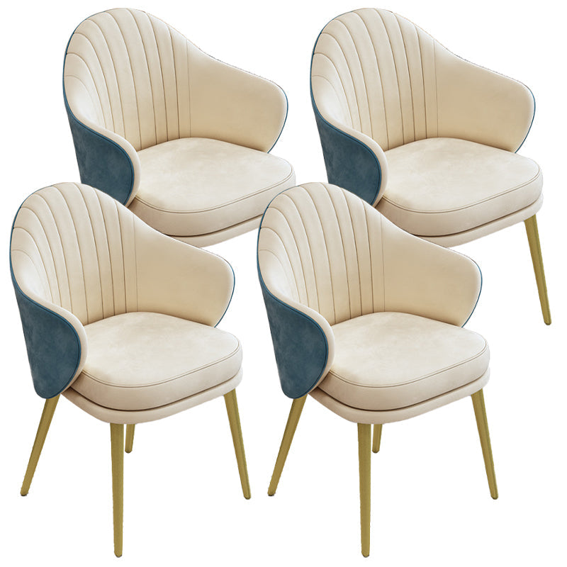 Eetkamer moderne parsons stoel fluwelen gestoffeerde tankstoel