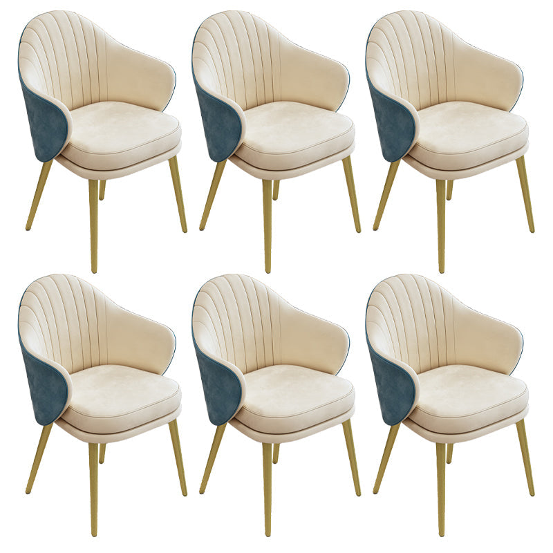 Eetkamer moderne parsons stoel fluwelen gestoffeerde tankstoel