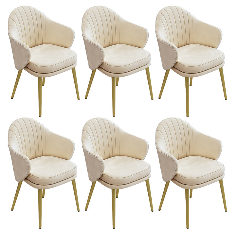 Eetkamer moderne parsons stoel fluwelen gestoffeerde tankstoel