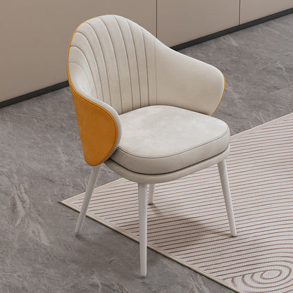 Comedor moderno silla parsons silla de brazo tapizado de terciopelo