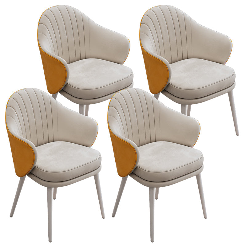 Comedor moderno silla parsons silla de brazo tapizado de terciopelo