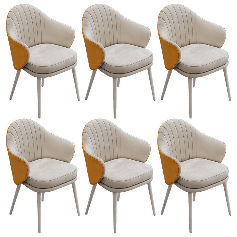 Comedor moderno silla parsons silla de brazo tapizado de terciopelo