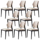 Open Back Dining Side Chair Industrial Solid Wood Dining Chair 8 Piece Set Black Clearhalo 'Dining Chairs' 'Dining Tables & Seating' 'dining_chair' 'furn' 'furn_dining_chair' 'Furniture' 'Kitchen & Dining Furniture' 6826672