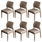 Open Back Dining Side Chair Industrial Solid Wood Dining Chair 6 Piece Set Walnut Clearhalo 'Dining Chairs' 'Dining Tables & Seating' 'dining_chair' 'furn' 'furn_dining_chair' 'Furniture' 'Kitchen & Dining Furniture' 6826679