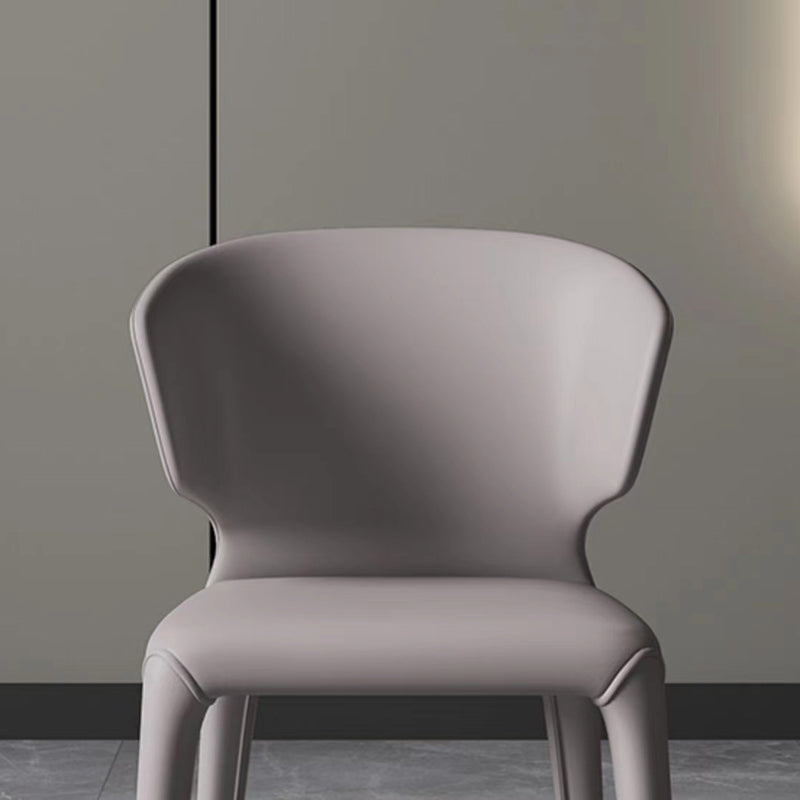 Kitchen Wingback Parsons Chair Faux Leather Dining Room Chair Clearhalo 'Dining Chairs' 'Dining Tables & Seating' 'dining_chair' 'furn' 'furn_dining_chair' 'Furniture' 'Kitchen & Dining Furniture' 6826716