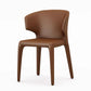 Kitchen Wingback Parsons Chair Faux Leather Dining Room Chair Brown 1 Piece Clearhalo 'Dining Chairs' 'Dining Tables & Seating' 'dining_chair' 'furn' 'furn_dining_chair' 'Furniture' 'Kitchen & Dining Furniture' 6826722