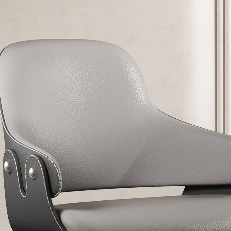 Home Faux Leather Dining Chairs Black Legs Dining Room Chair Clearhalo 'Dining Chairs' 'Dining Tables & Seating' 'dining_chair' 'furn' 'furn_dining_chair' 'Furniture' 'Kitchen & Dining Furniture' 6826747