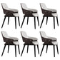 Home Faux Leather Dining Chairs Black Legs Dining Room Chair Gray Coffee 6 Piece Set Clearhalo 'Dining Chairs' 'Dining Tables & Seating' 'dining_chair' 'furn' 'furn_dining_chair' 'Furniture' 'Kitchen & Dining Furniture' 6826749
