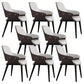 Home Faux Leather Dining Chairs Black Legs Dining Room Chair Gray Coffee 8 Piece Set Clearhalo 'Dining Chairs' 'Dining Tables & Seating' 'dining_chair' 'furn' 'furn_dining_chair' 'Furniture' 'Kitchen & Dining Furniture' 6826751