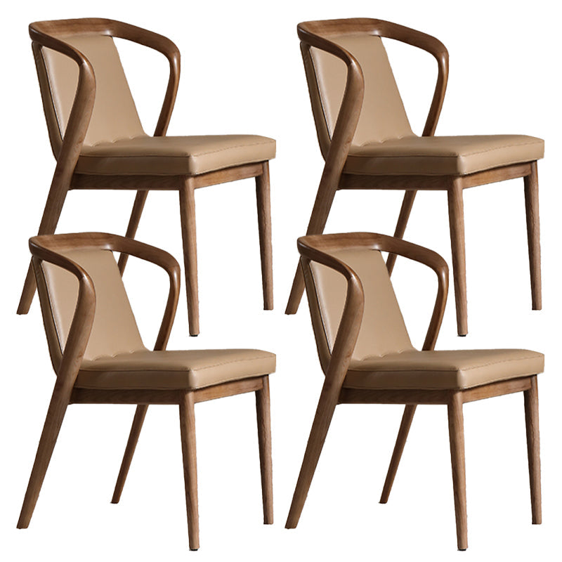 Comedor silla lateral contemporánea silla de comedor tapizada a madera maciza