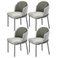 Kitchen Upholstered Side Chair Glam Style Parsons Armless Chair