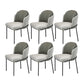 Kitchen Upholstered Side Chair Glam Style Parsons Armless Chair