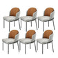 Kitchen Upholstered Side Chair Glam Style Parsons Armless Chair