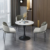 Kitchen Upholstered Side Chair Glam Style Parsons Armless Chair