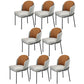 Kitchen Upholstered Side Chair Glam Style Parsons Armless Chair