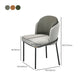 Kitchen Upholstered Side Chair Glam Style Parsons Armless Chair