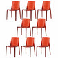 Contemporary Kitchen Dining Side Chair Plastic Stackable Chair