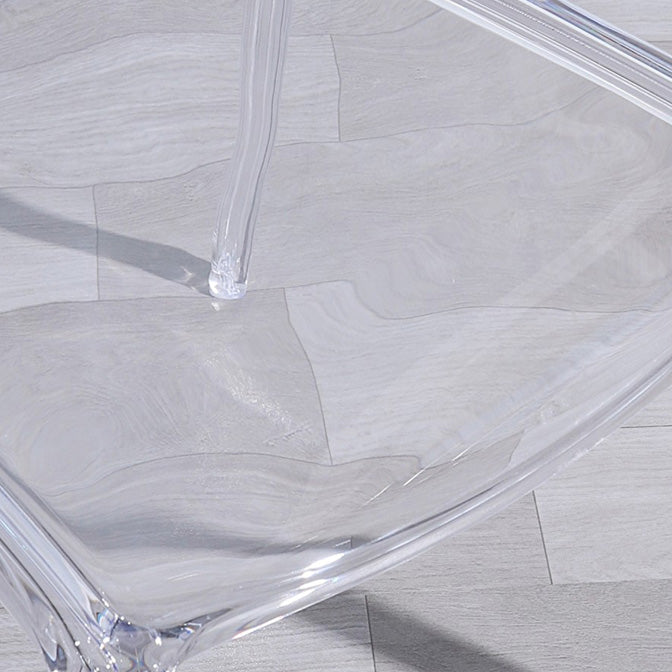 Contemporary Kitchen Dining Side Chair Plastic Stackable Chair