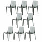 Contemporary Kitchen Dining Side Chair Plastic Stackable Chair