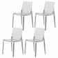 Contemporary Kitchen Dining Side Chair Plastic Stackable Chair