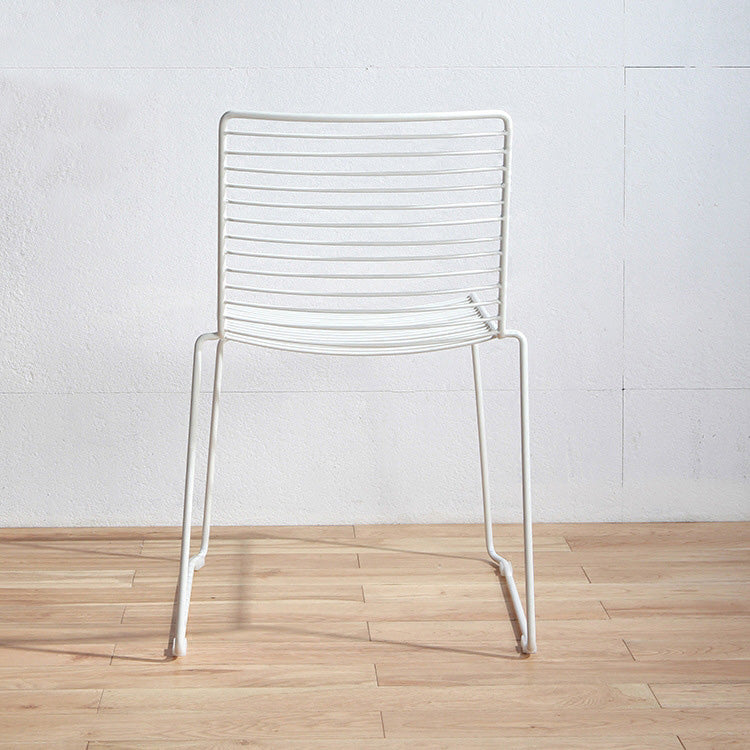 Metal Modern Style Side Stuhl Leiter Back Stuhl für Terrasse Gebrauch