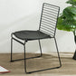 パティオの使用のためのメタルモダンスタイルのサイドチェアバックチェア