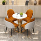 Silla de comedor de piel sintética, estilo Glam, juego de sillas sin brazos Parsons