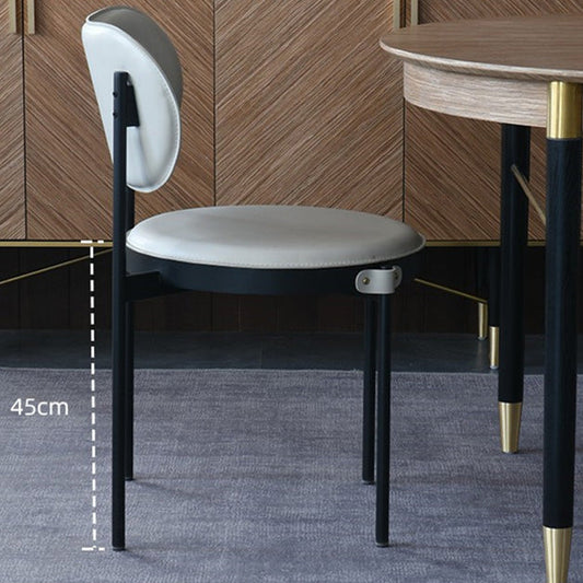 Industrielle offene Esstuhl schwarze Beine Essneitenstuhl