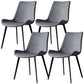 PU Leather Dining Chairs Industrial Style Parsons Armless Chair