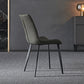 PU Leather Dining Chairs Industrial Style Parsons Armless Chair