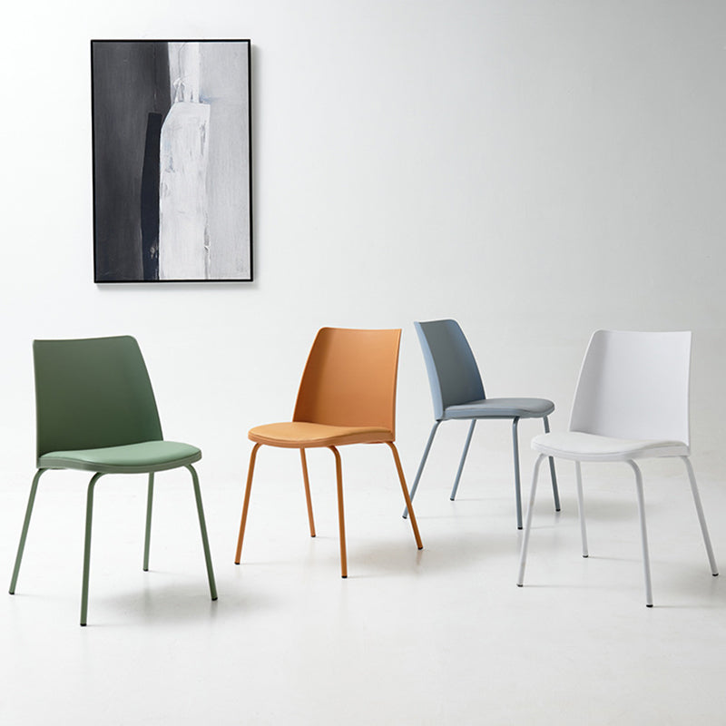 Contemporary Kitchen Dining Side Chair Home Metal Legs Chair Clearhalo 'Dining Chairs' 'Dining Tables & Seating' 'dining_chair' 'furn' 'furn_dining_chair' 'Furniture' 'Kitchen & Dining Furniture' 6826997