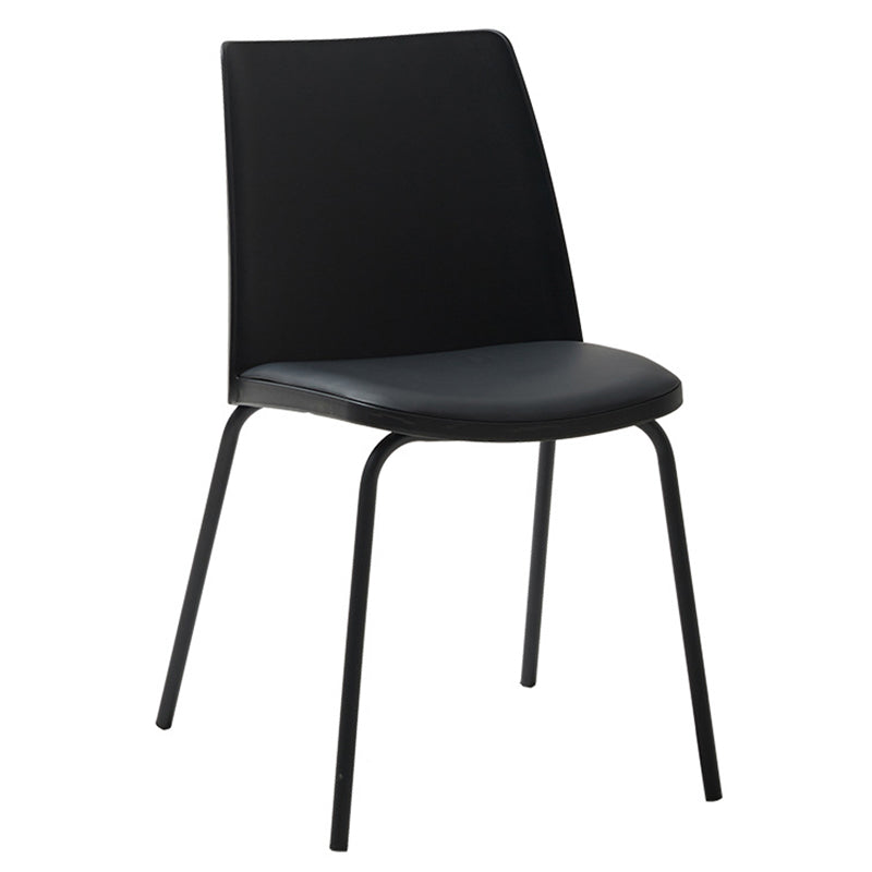 Contemporary Kitchen Dining Side Chair Home Metal Legs Chair Clearhalo 'Dining Chairs' 'Dining Tables & Seating' 'dining_chair' 'furn' 'furn_dining_chair' 'Furniture' 'Kitchen & Dining Furniture' 6827003
