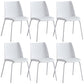 Contemporary Kitchen Dining Side Chair Home Metal Legs Chair White 6 Piece Set Clearhalo 'Dining Chairs' 'Dining Tables & Seating' 'dining_chair' 'furn' 'furn_dining_chair' 'Furniture' 'Kitchen & Dining Furniture' 6827007