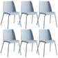 Contemporary Kitchen Dining Side Chair Home Metal Legs Chair Blue 6 Piece Set Clearhalo 'Dining Chairs' 'Dining Tables & Seating' 'dining_chair' 'furn' 'furn_dining_chair' 'Furniture' 'Kitchen & Dining Furniture' 6827022