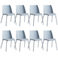 Contemporary Kitchen Dining Side Chair Home Metal Legs Chair Blue 8 Piece Set Clearhalo 'Dining Chairs' 'Dining Tables & Seating' 'dining_chair' 'furn' 'furn_dining_chair' 'Furniture' 'Kitchen & Dining Furniture' 6827023