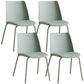 Contemporary Kitchen Dining Side Chair Home Metal Legs Chair Gray-Green 4 Piece Set Clearhalo 'Dining Chairs' 'Dining Tables & Seating' 'dining_chair' 'furn' 'furn_dining_chair' 'Furniture' 'Kitchen & Dining Furniture' 6827025